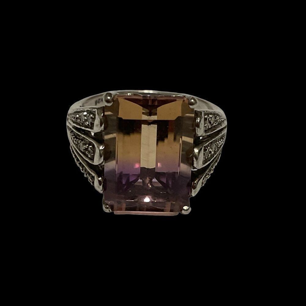 Diamond Ametrine Ring